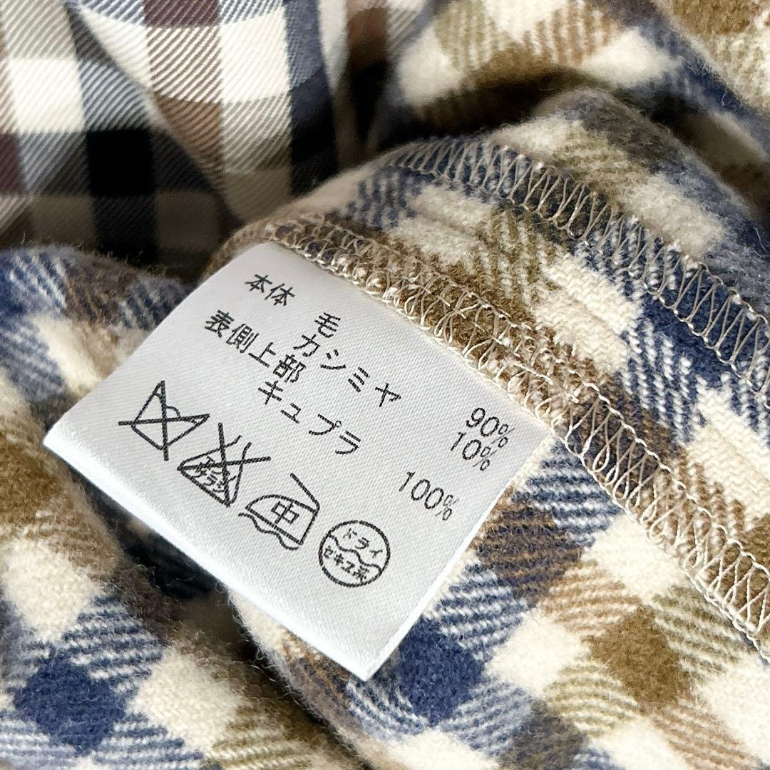 未使用✨　アクアスキュータム　トレンチコート　玉虫色　ライナー　カシミヤ 40