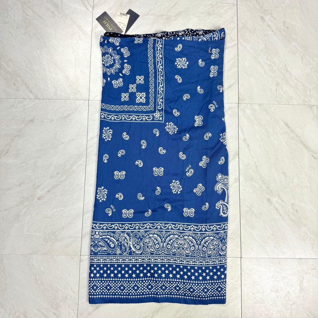 未使用 Polo Ralph Lauren バンダナ柄 ラップ巻 ロングスカート