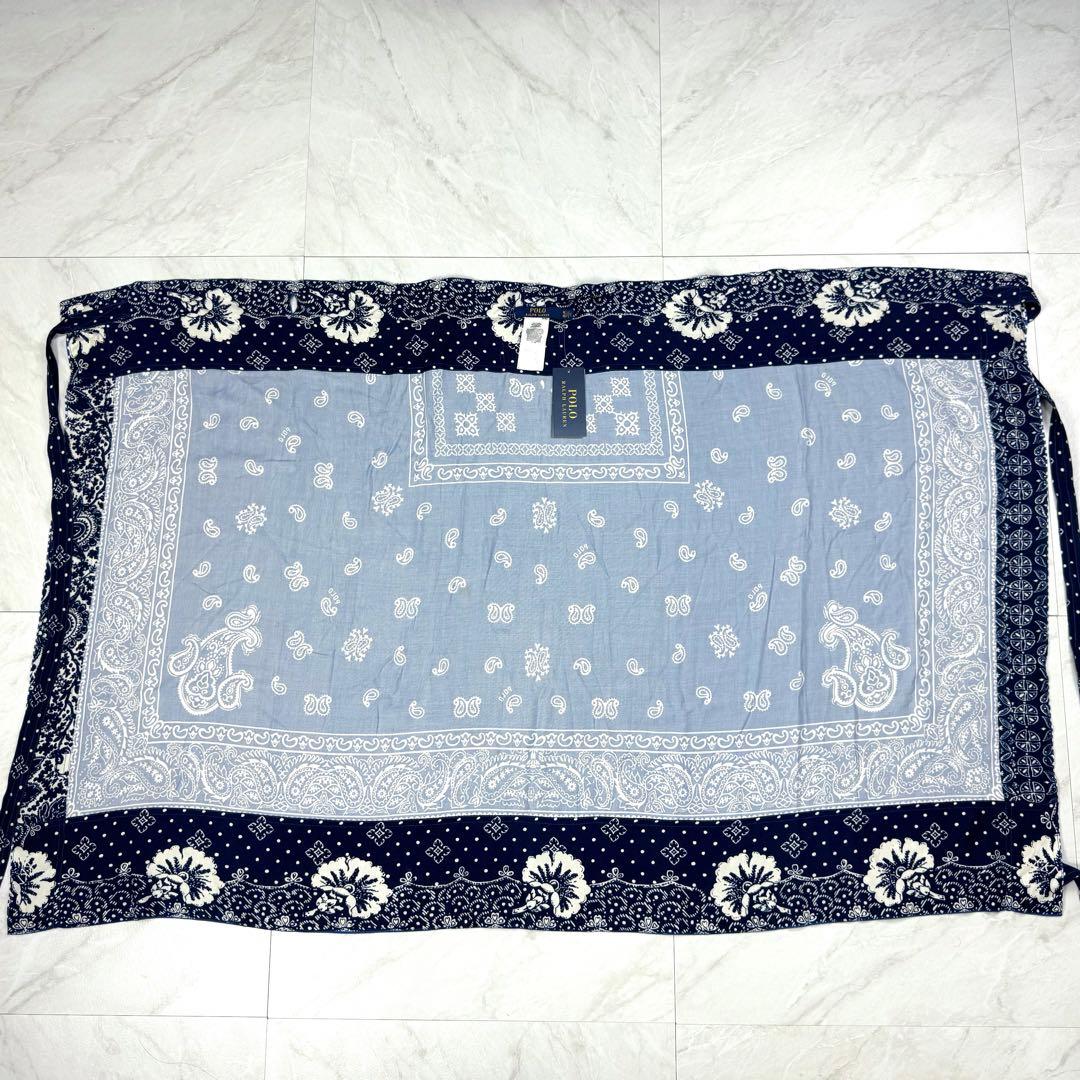 未使用 Polo Ralph Lauren バンダナ柄 ラップ巻 ロングスカート