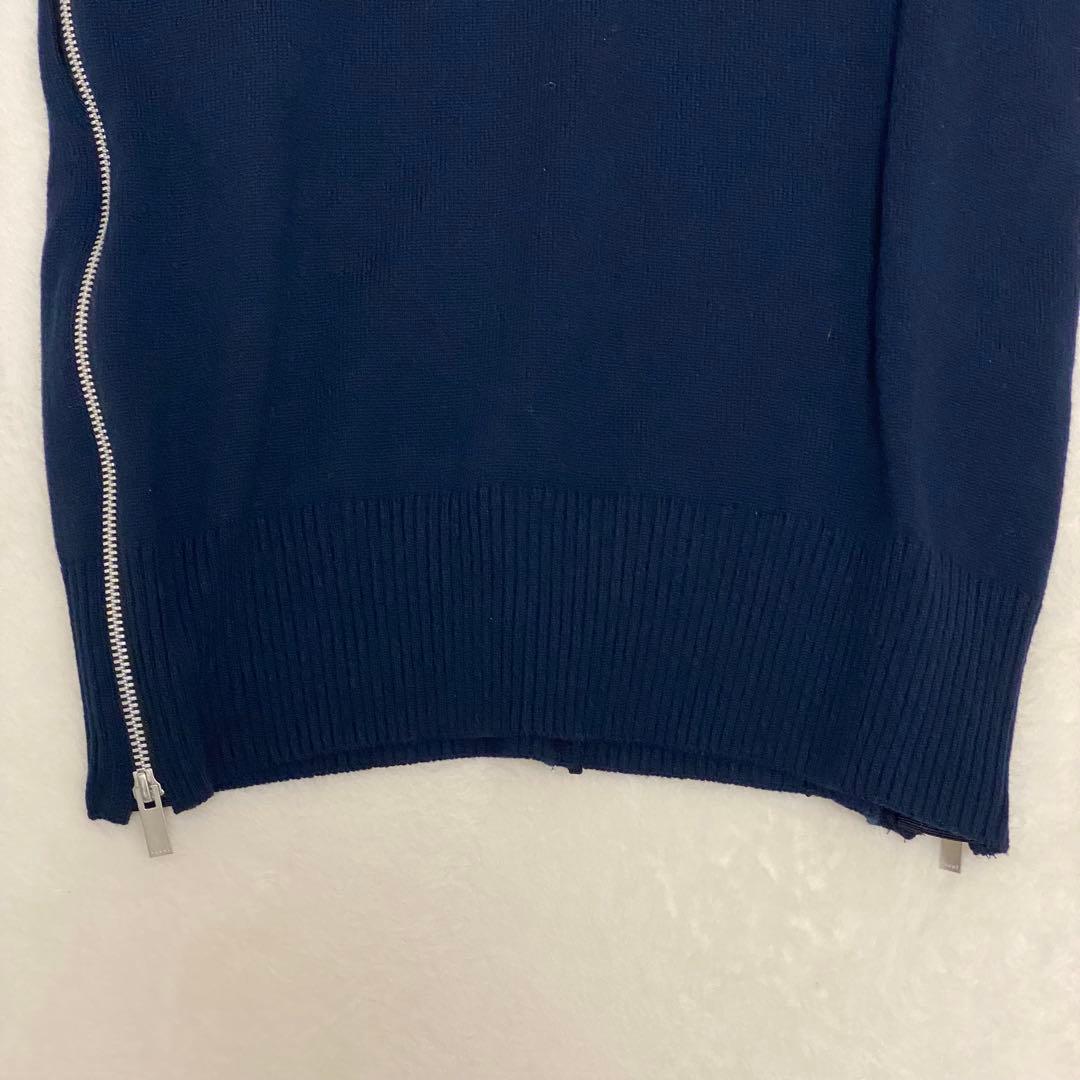 sacai ペイズリー 刺繍 ニット サイドジップ ニット ロングワンピース