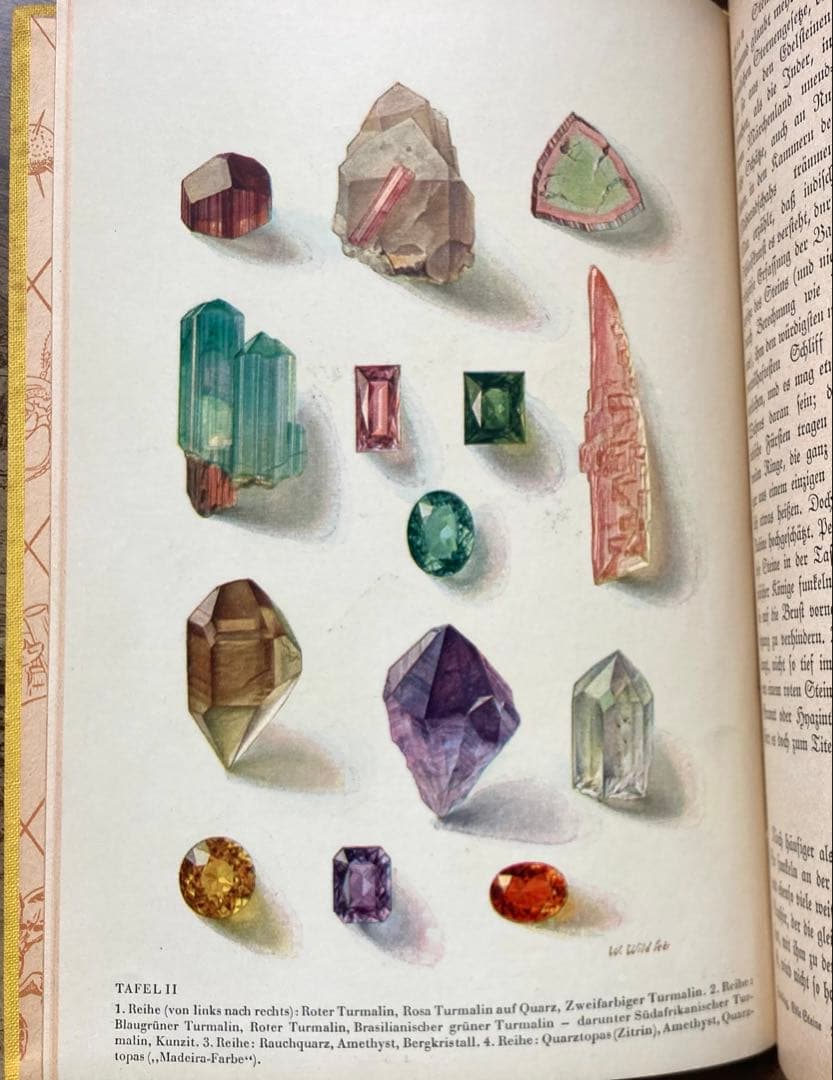 1937年発行 希少な鉱物の本 古書 ドイツ語 洋書