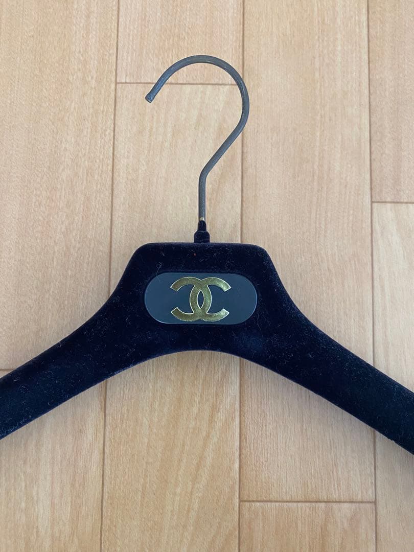 【非売品】CHANEL シャネル　ココマーク　ベロア　ハンガー　9点セット