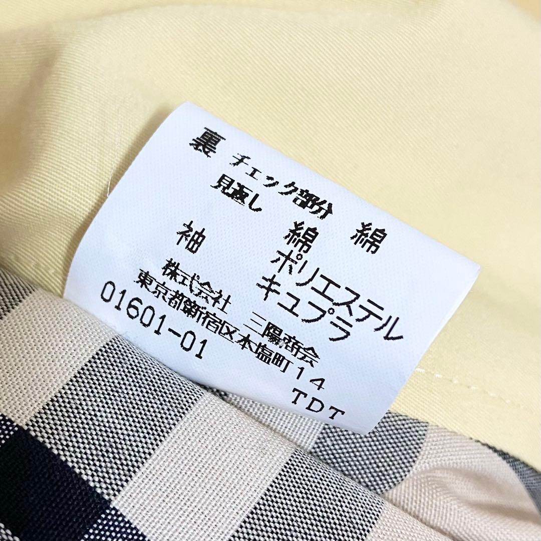 バーバリー ステンカラーコート 金ボタン ノバチェック