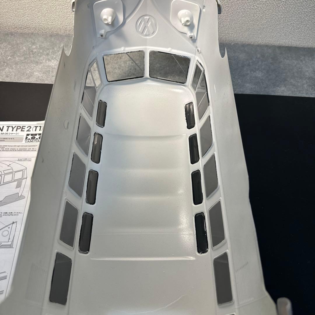 タミヤ VW フォルクスワーゲンタイプ２ ワーゲンバス M-06スペアボディ塗装