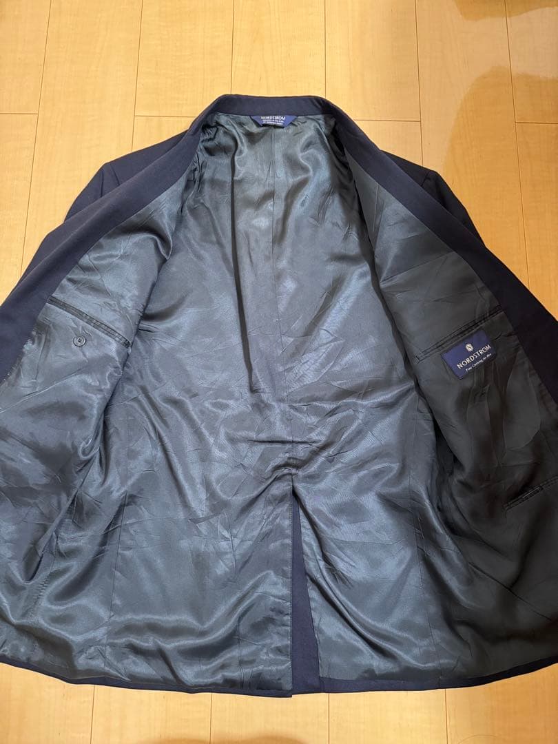 【美品】NORDSTROM 紺ブレ USA製 ウール