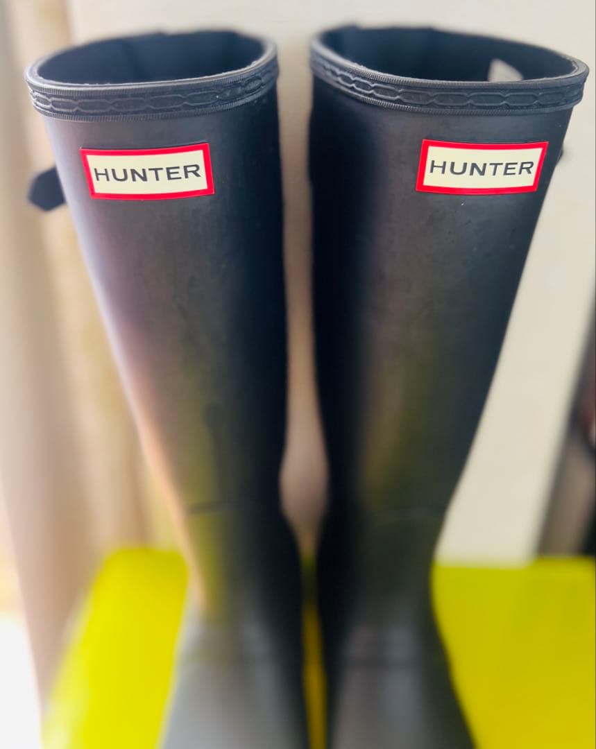 <N.>HUNTER ブラック レインブーツ