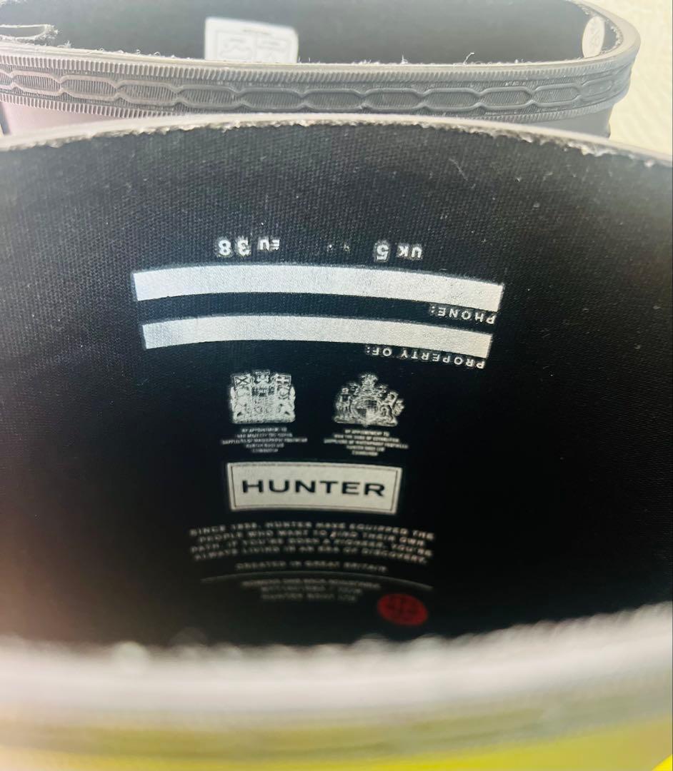 <N.>HUNTER ブラック レインブーツ