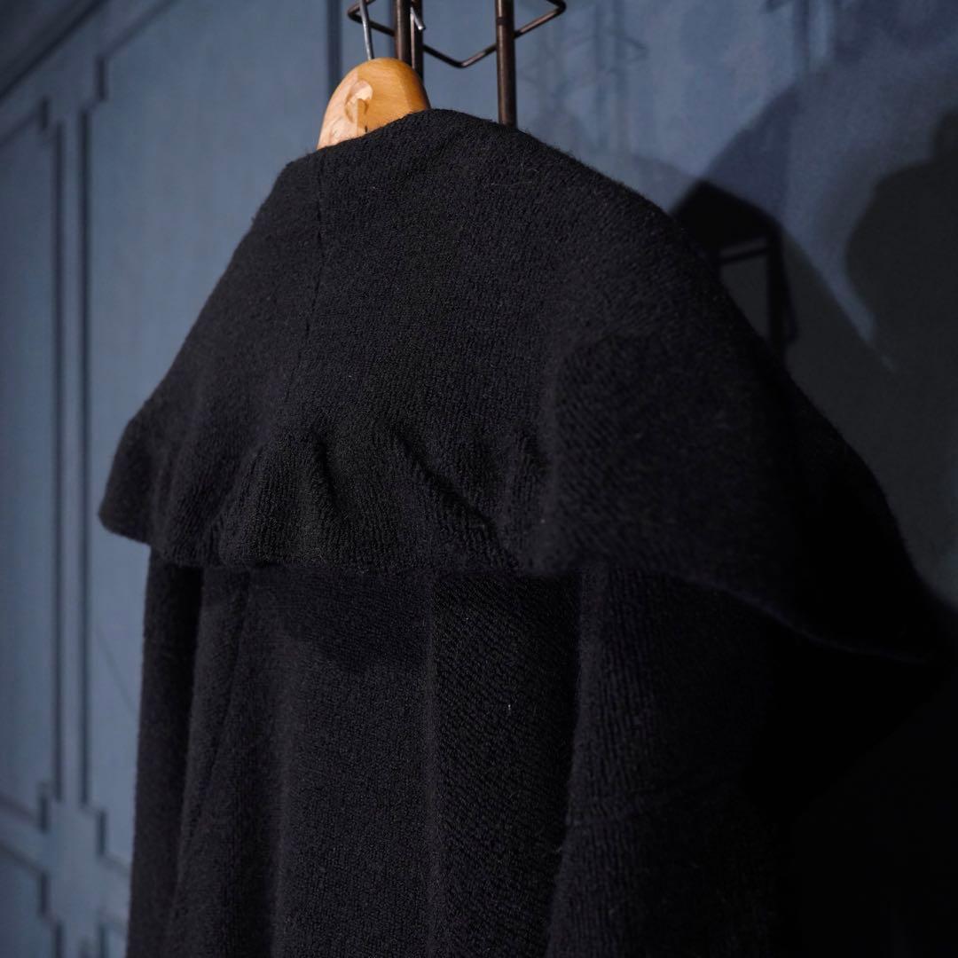 ISSEY MIYAKEイッセイミヤケビッグカラーシルクウールオーバーコート