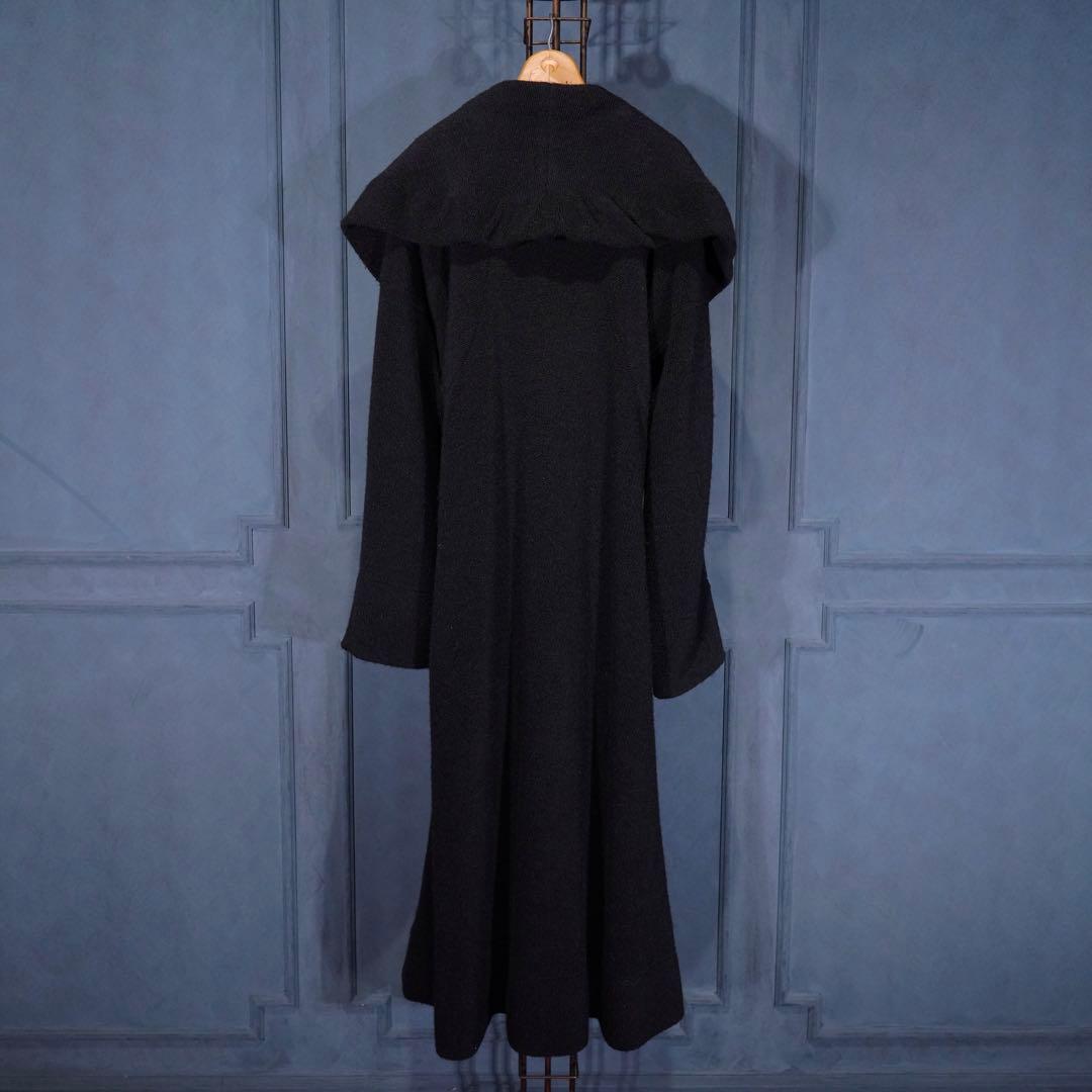 ISSEY MIYAKEイッセイミヤケビッグカラーシルクウールオーバーコート