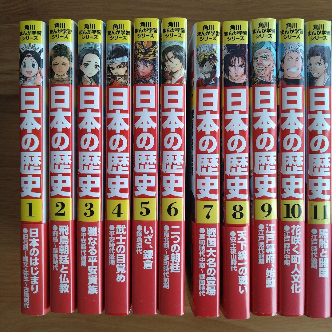 角川まんが学習シリーズ　日本の歴史 1〜15巻＋別巻4冊