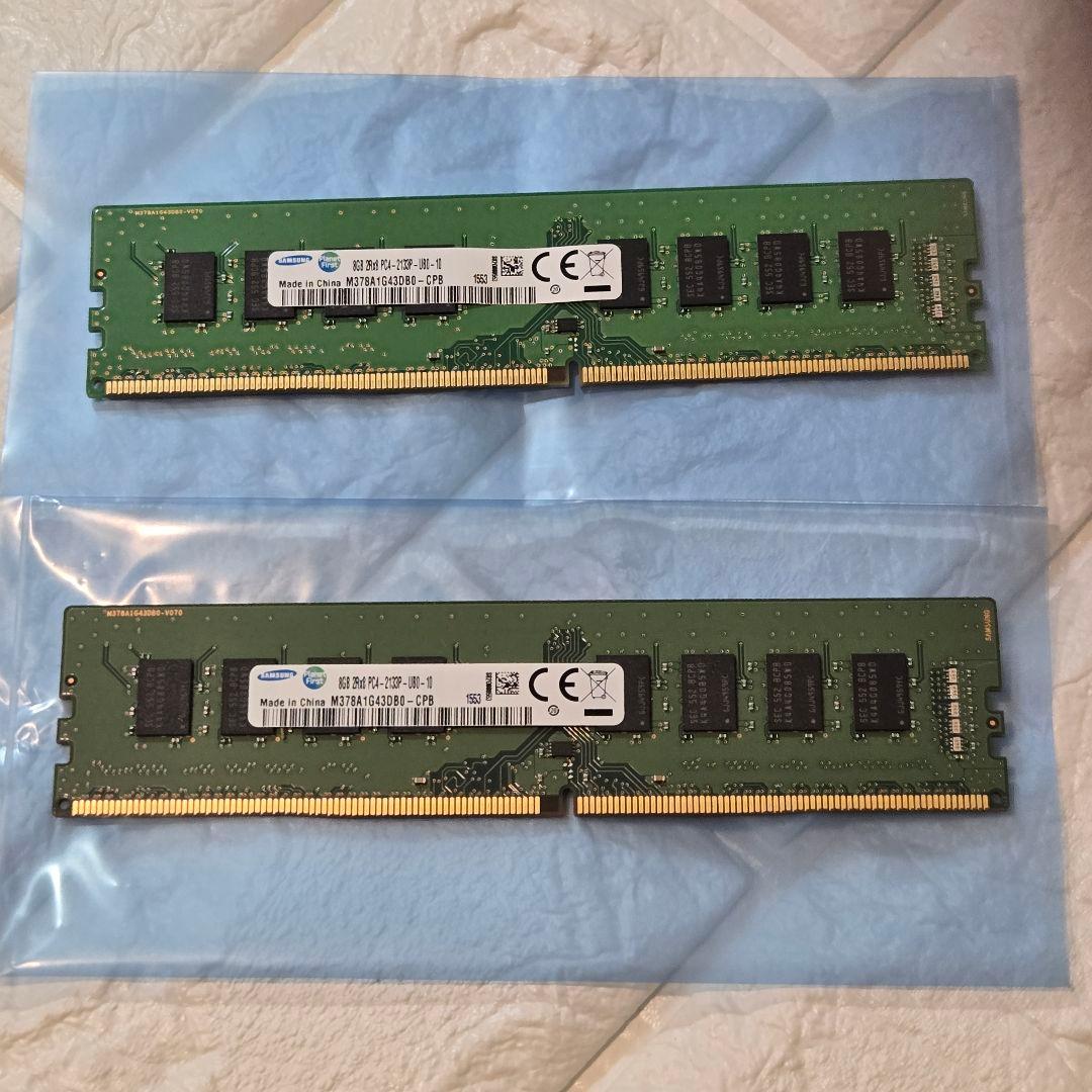 K*n様 Samsung DDR4 16GB (8GB×2) 2133 メモリー