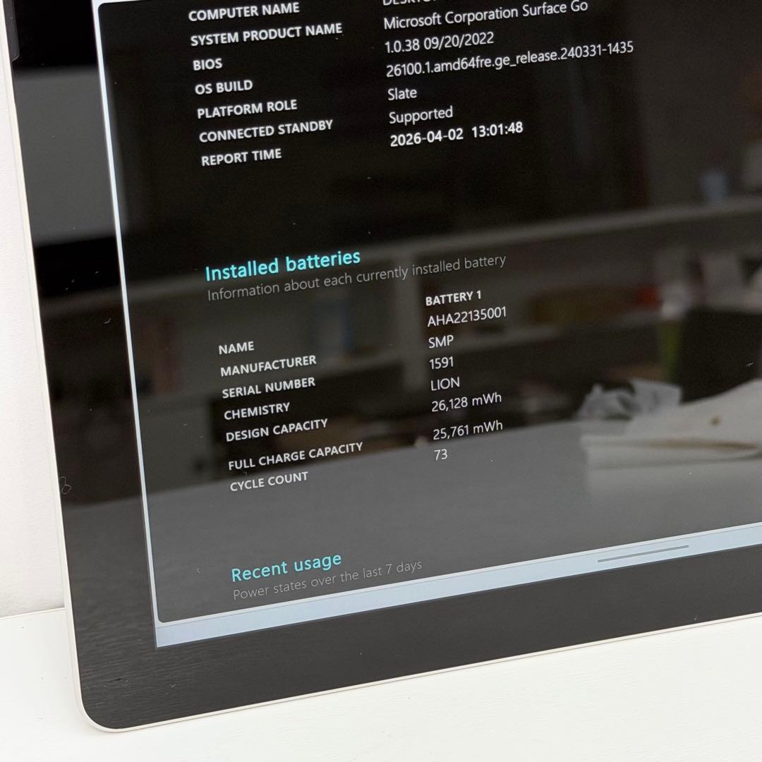 【美品】Surface Go RAM 8GB / SSD 128GB