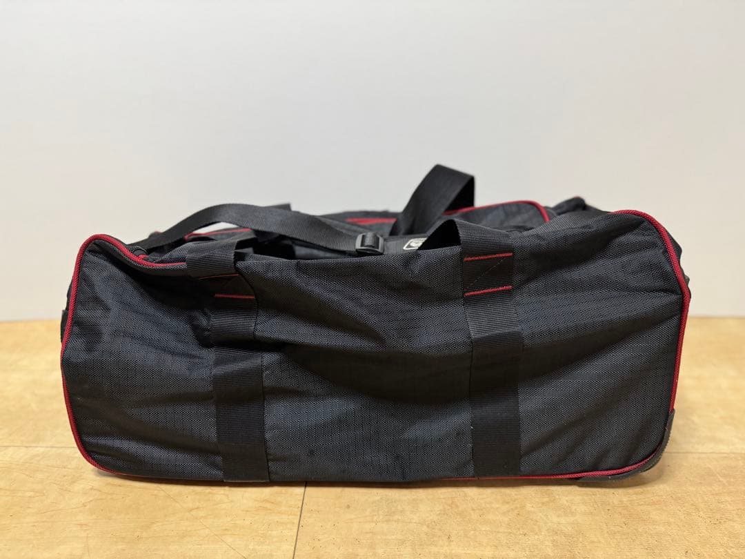 Coleman コールマンキャリー付き　ボストンバッグ　黒/赤　大容量　美品
