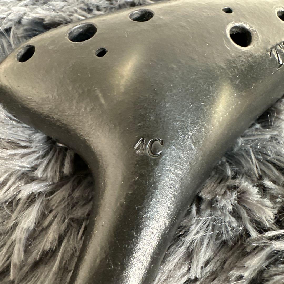 高級 TI AMO 黒陶シリーズ アルトC管 オカリナ 管楽器