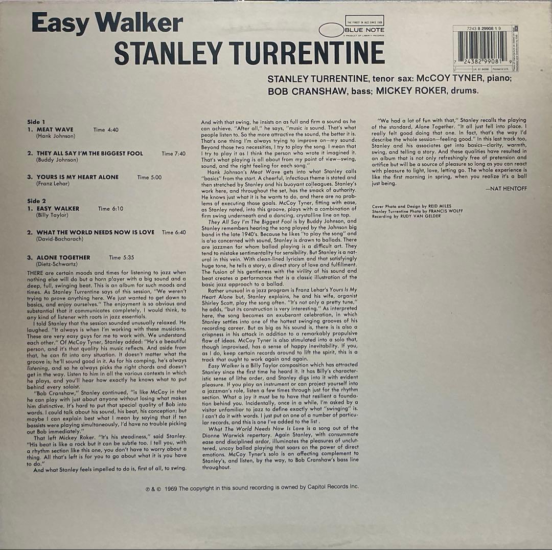 Stanley Turrentine / Easy Walker【LP】