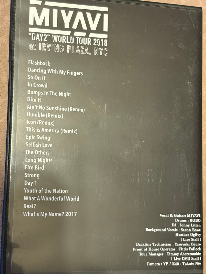 ミュージック MIYAVI DAY2 WORLD TOUR 2018 DVD
