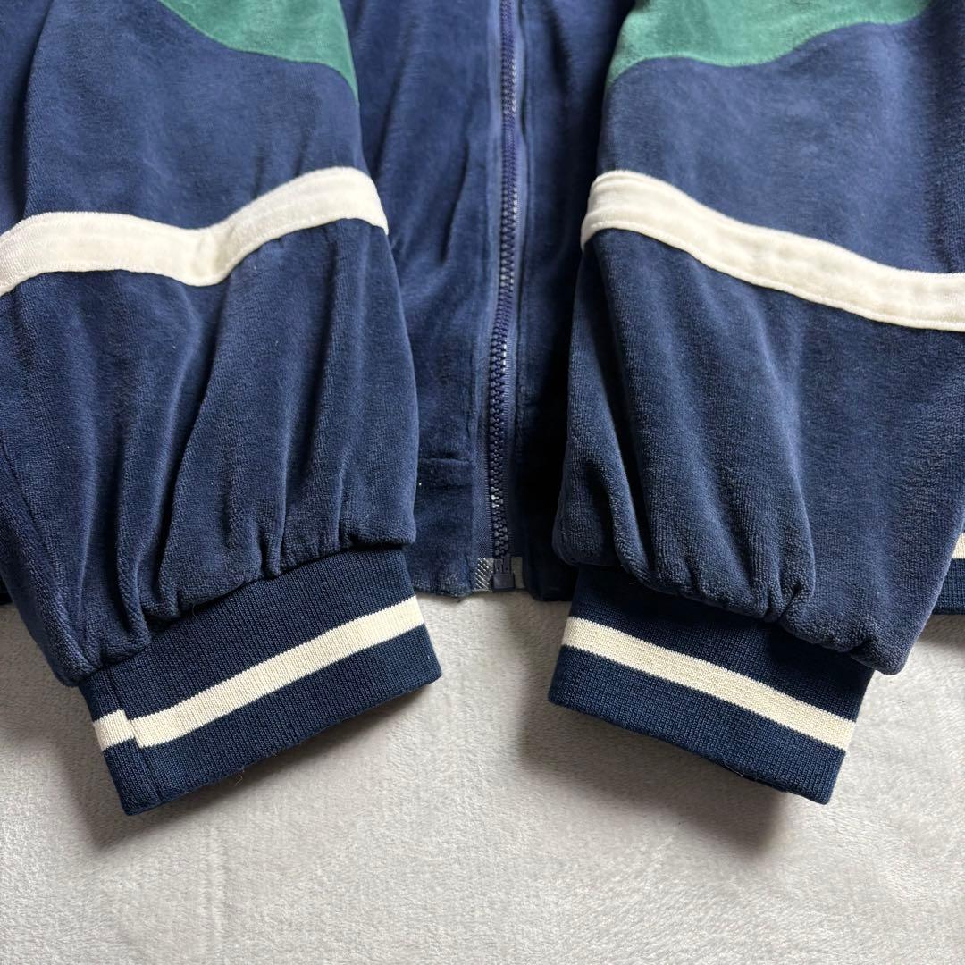 90s GIVENCHY ベロア　ジップパーカー　リバーシブル　シルク