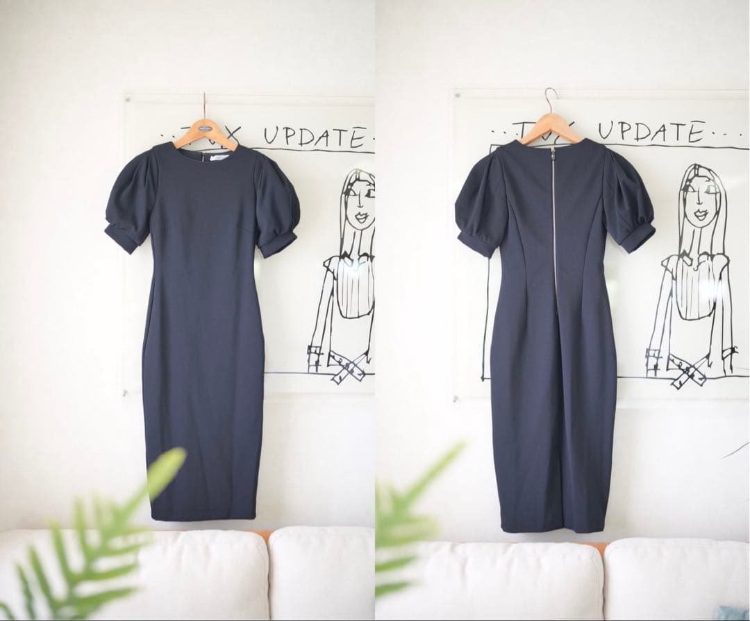 MAX MARA マックスマーラ 23SS 新品同様 パフスリーブ ワンピース