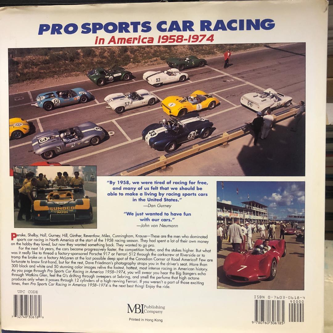 洋書 PRO SPORTS CAR RACING