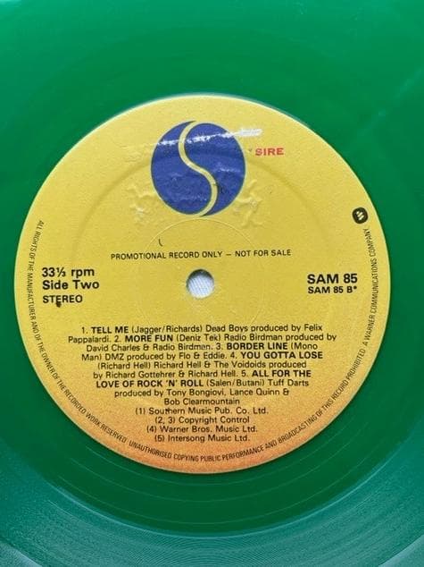 Sire Records Only 400 Copies Rare ラモーンズ