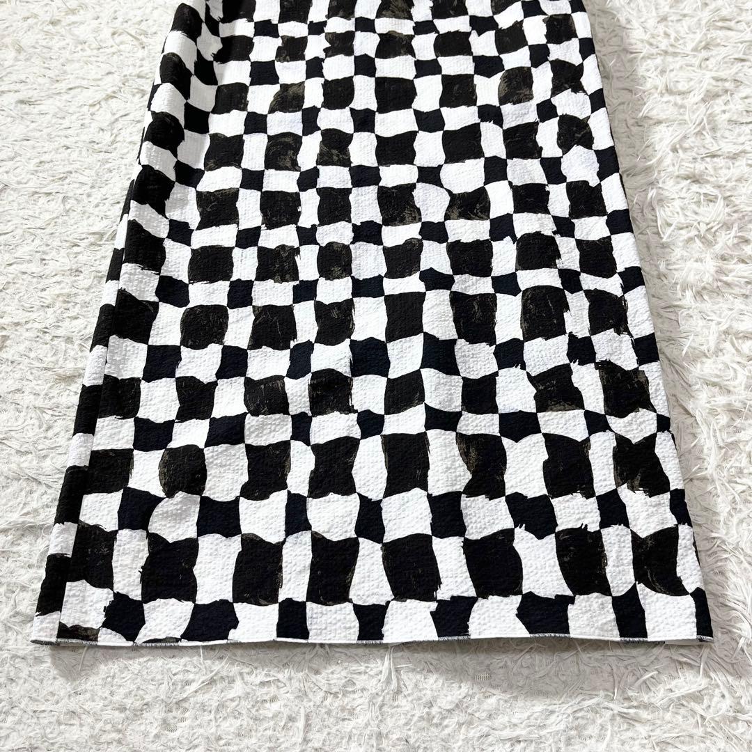 【極美品✨】HARDY NOIR チェッカー プリント チェック スカート38