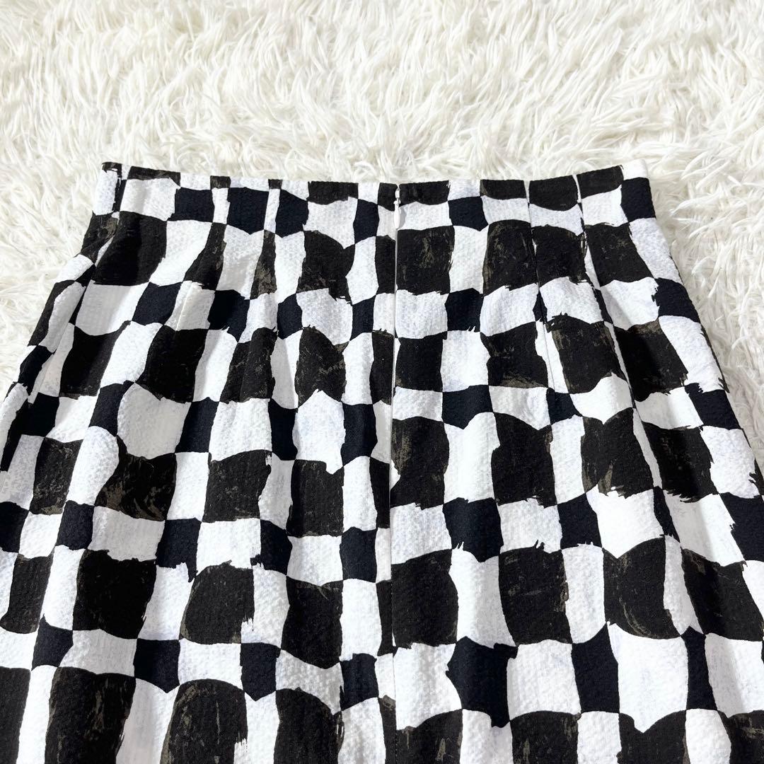 【極美品✨】HARDY NOIR チェッカー プリント チェック スカート38