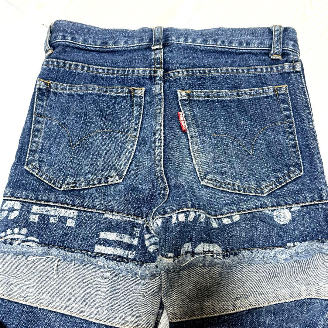 hysteric glamour ツギハギ フレア デニム ブルー