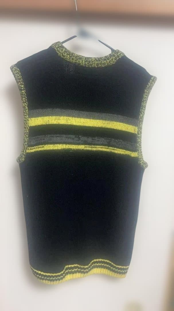 RAF SIMONS ストライプニットベスト S