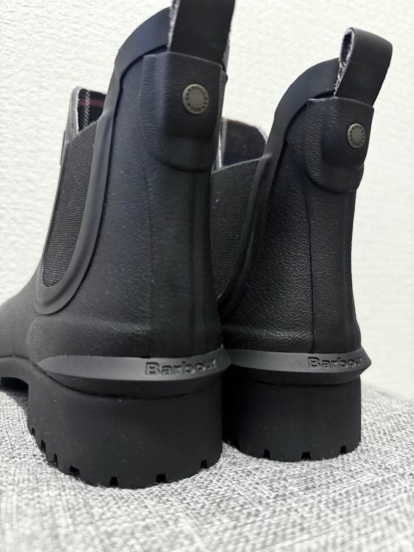 【美品】Barbour Wilton サイドゴア レインブーツ 22〜22.5