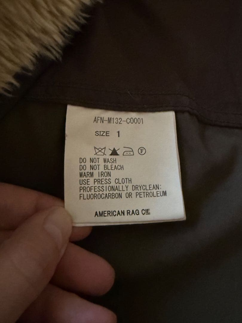 AMERICAN RAG CIEアメリカンラグシーモッズコート サイズ1