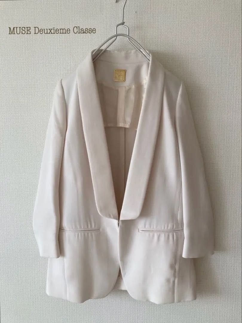 MUSE Deuxieme Classe タキシードジャケット 白 オケージョン