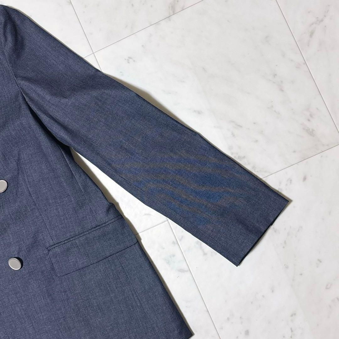 極美品 green label グリード シャンブレー ダブル ジャケット