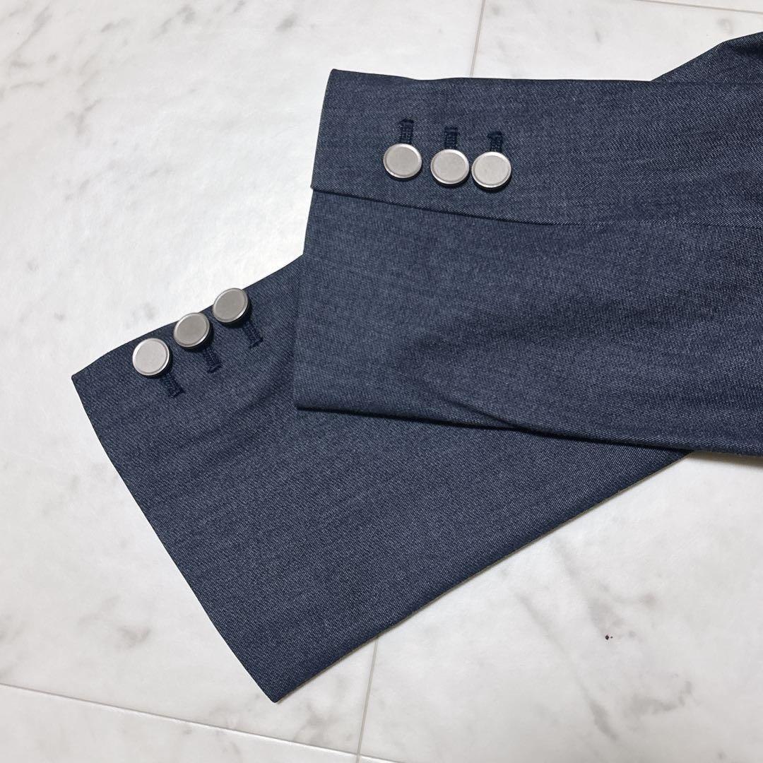 極美品 green label グリード シャンブレー ダブル ジャケット
