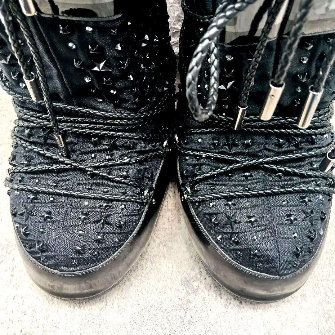 超希少✨ジミーチュウ×ムーンブーツ✨コラボ スノーブーツ スター 定価14.5万