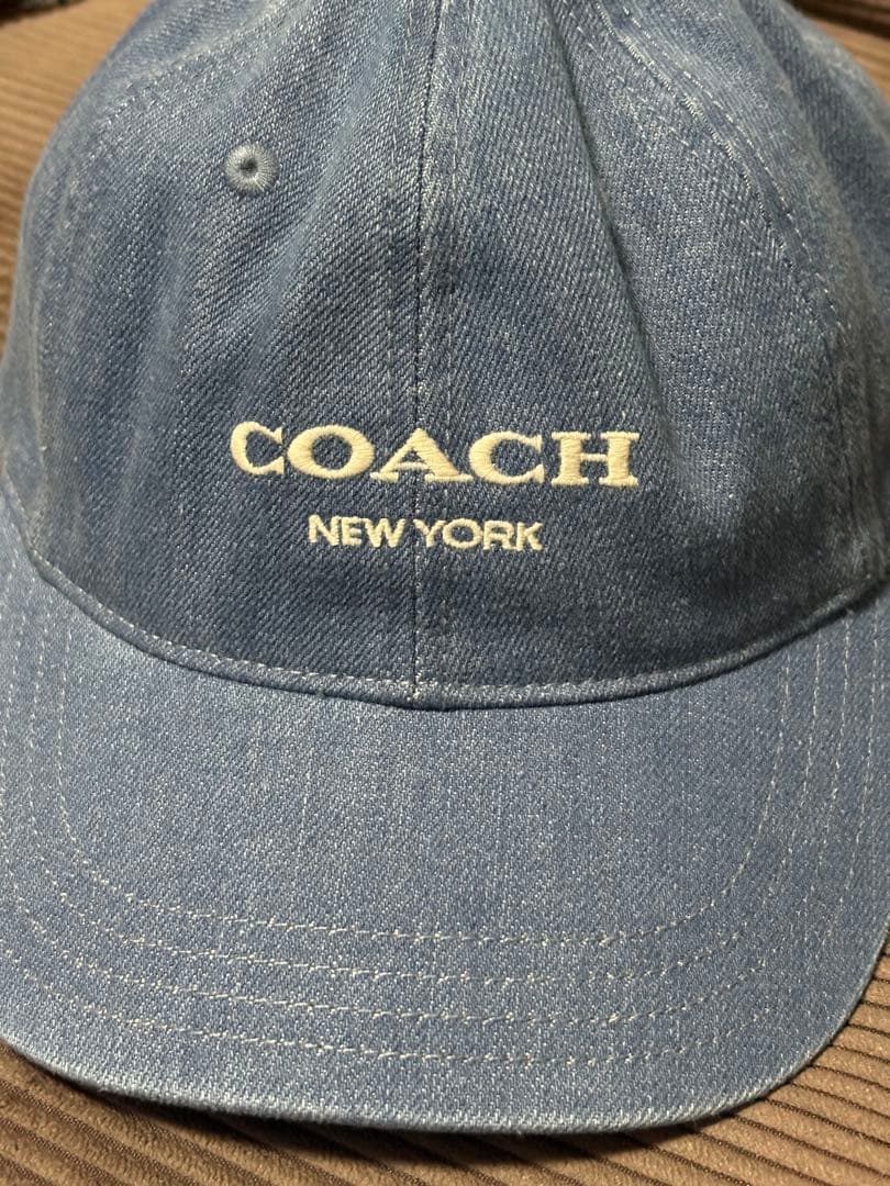 COACH デニムキャップ