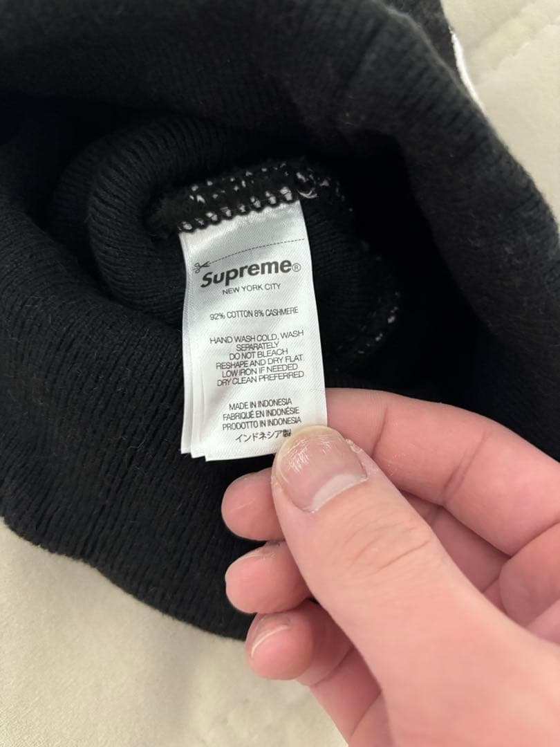 早い者勝ち！Supreme ブラック ビーニー