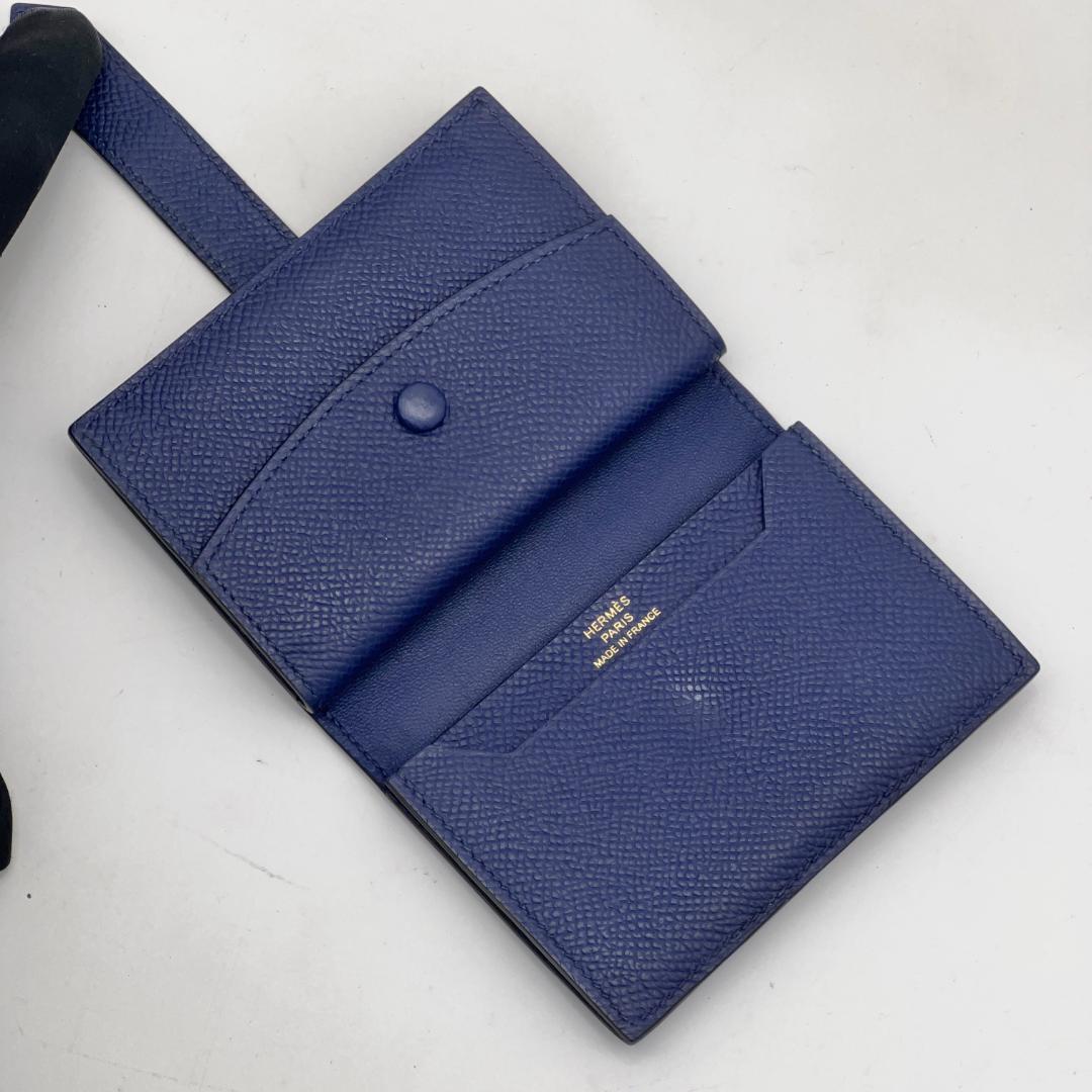 【専用】 エルメス ベアンミニ ブルーニュイ ネイビー ゴールド金具 W刻印 紺