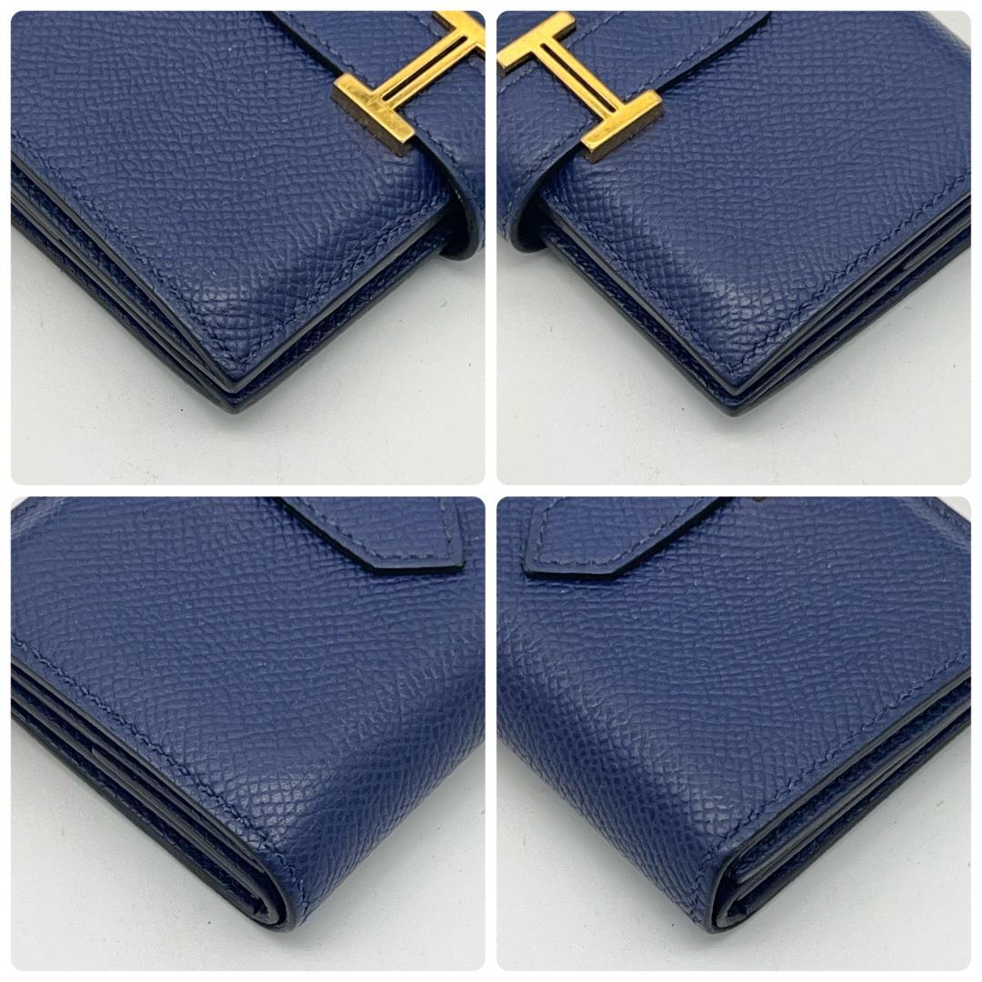 【専用】 エルメス ベアンミニ ブルーニュイ ネイビー ゴールド金具 W刻印 紺