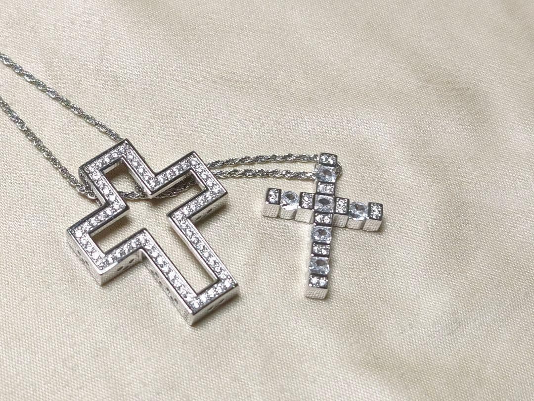 クロスネックレスシルバー 50cm※DAMIANI ダミアーニ ベルエポック風