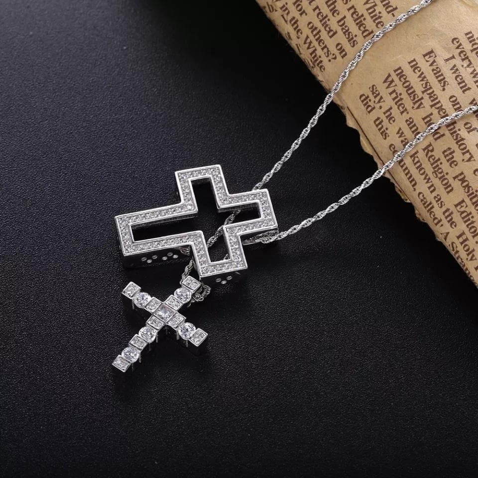 クロスネックレスシルバー 50cm※DAMIANI ダミアーニ ベルエポック風