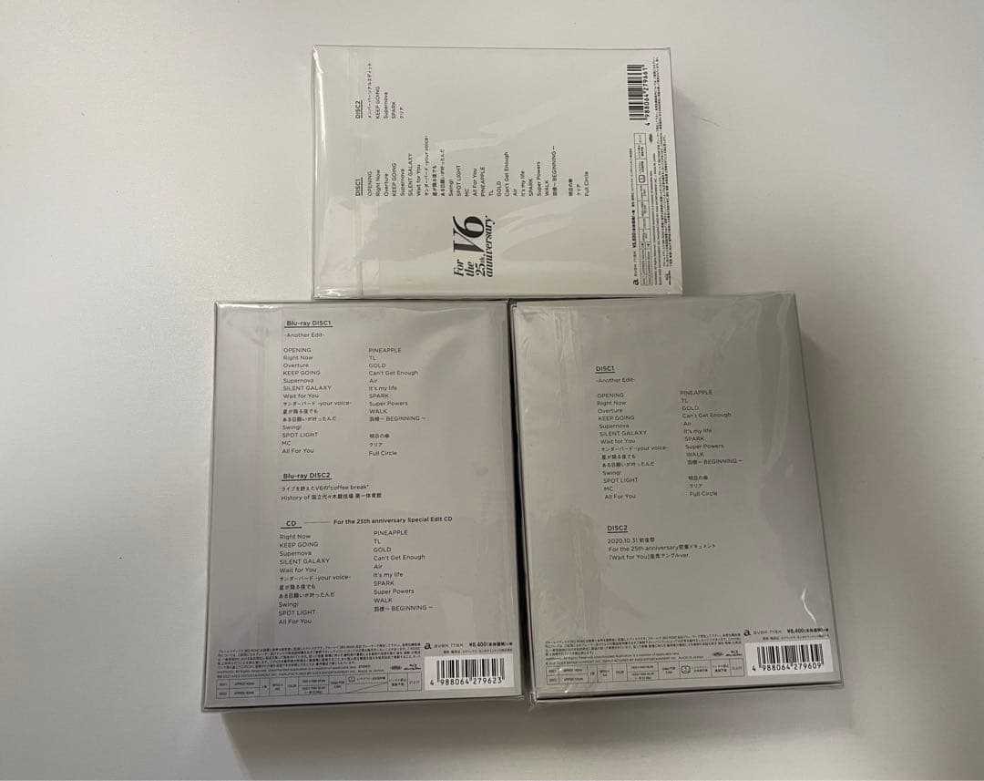 V6 For the 25th anniversary【初回盤A、B、通常盤】