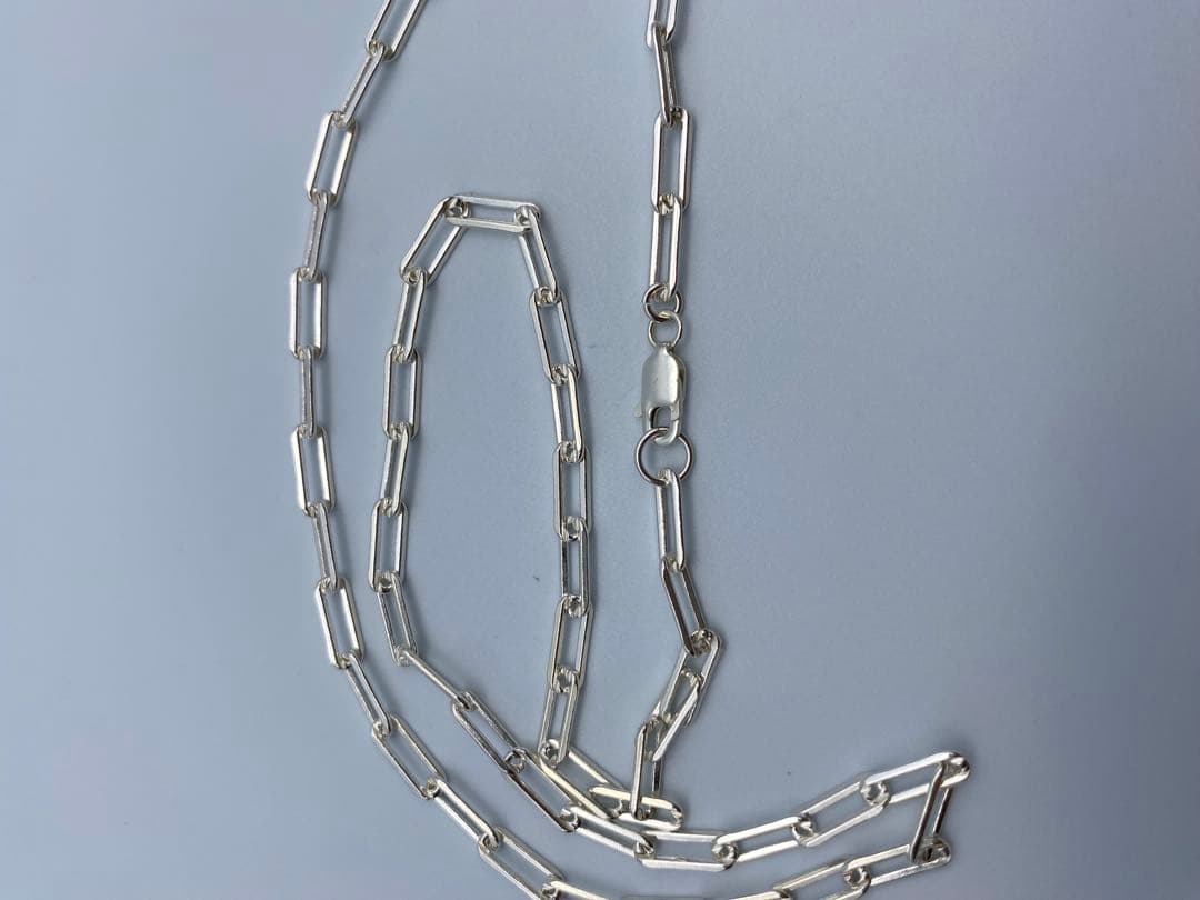 ペーパー ナバホ チェーン ネックレス シルバー silver 925 3.5