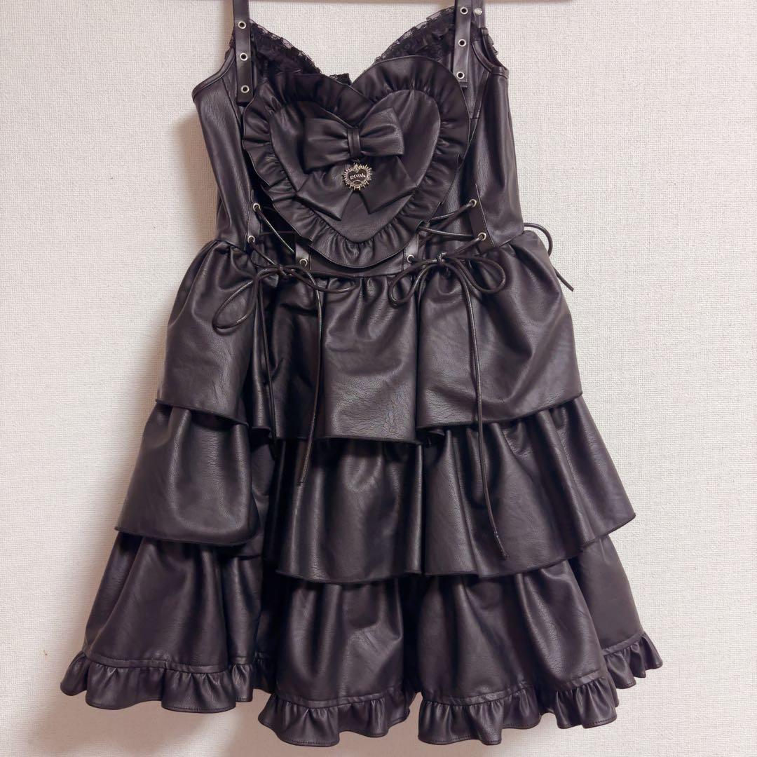 QOOZA IMVAL Frill Heart Dress ワンピース サブカル