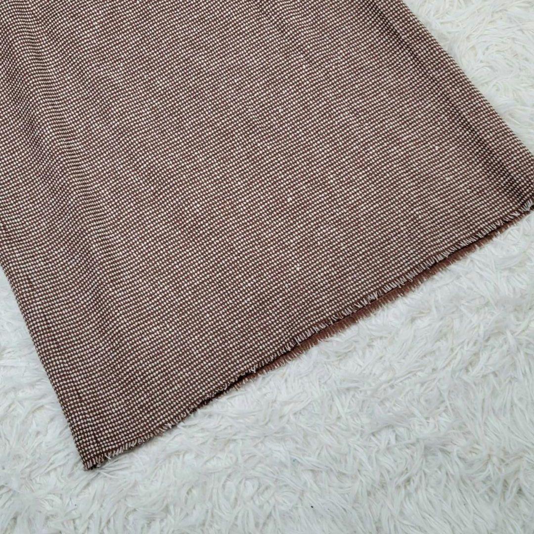 美品☆ランバンコレクション　ツイード　ワンピース　五分袖　M　比翼