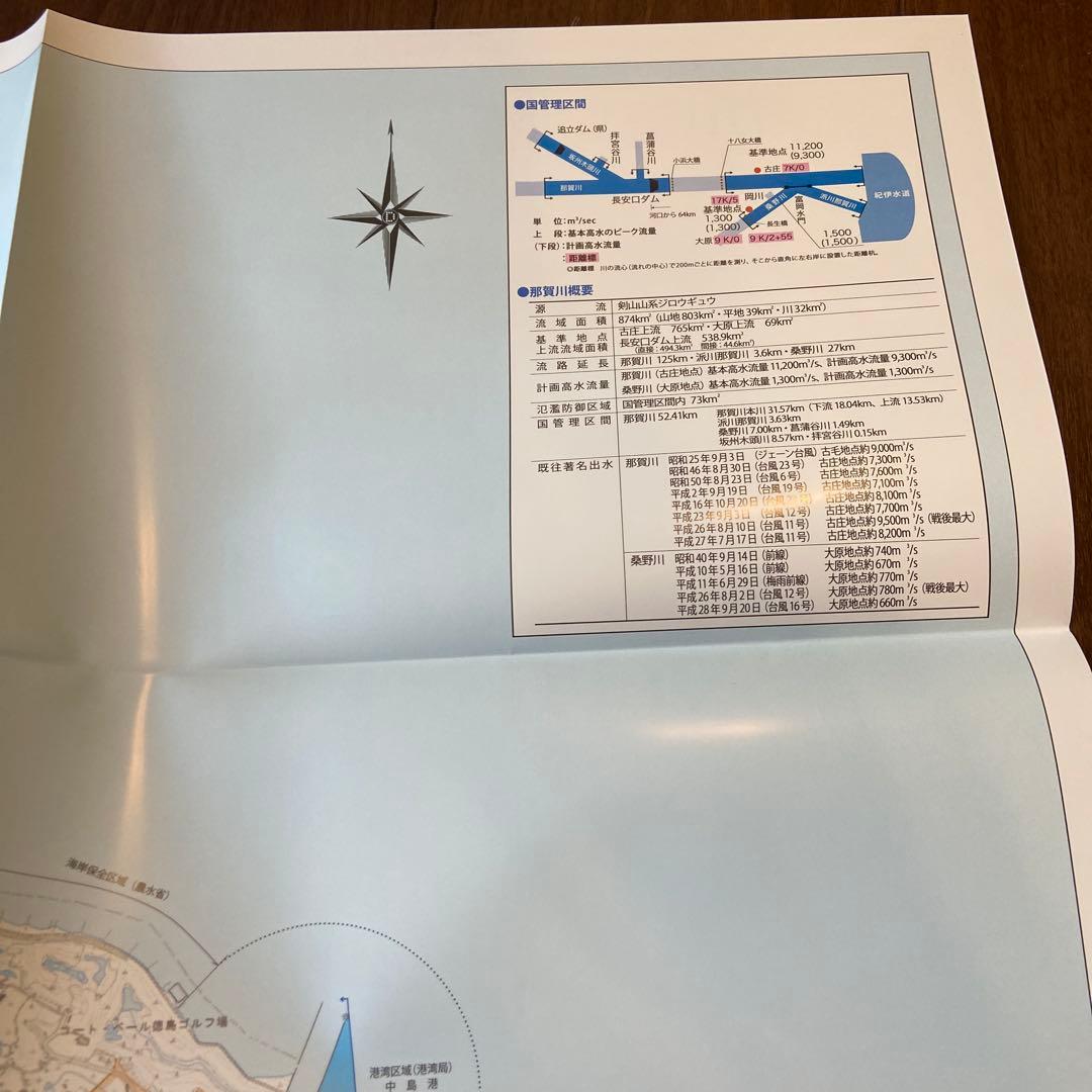 那賀川流域立体地図　那賀川管内図