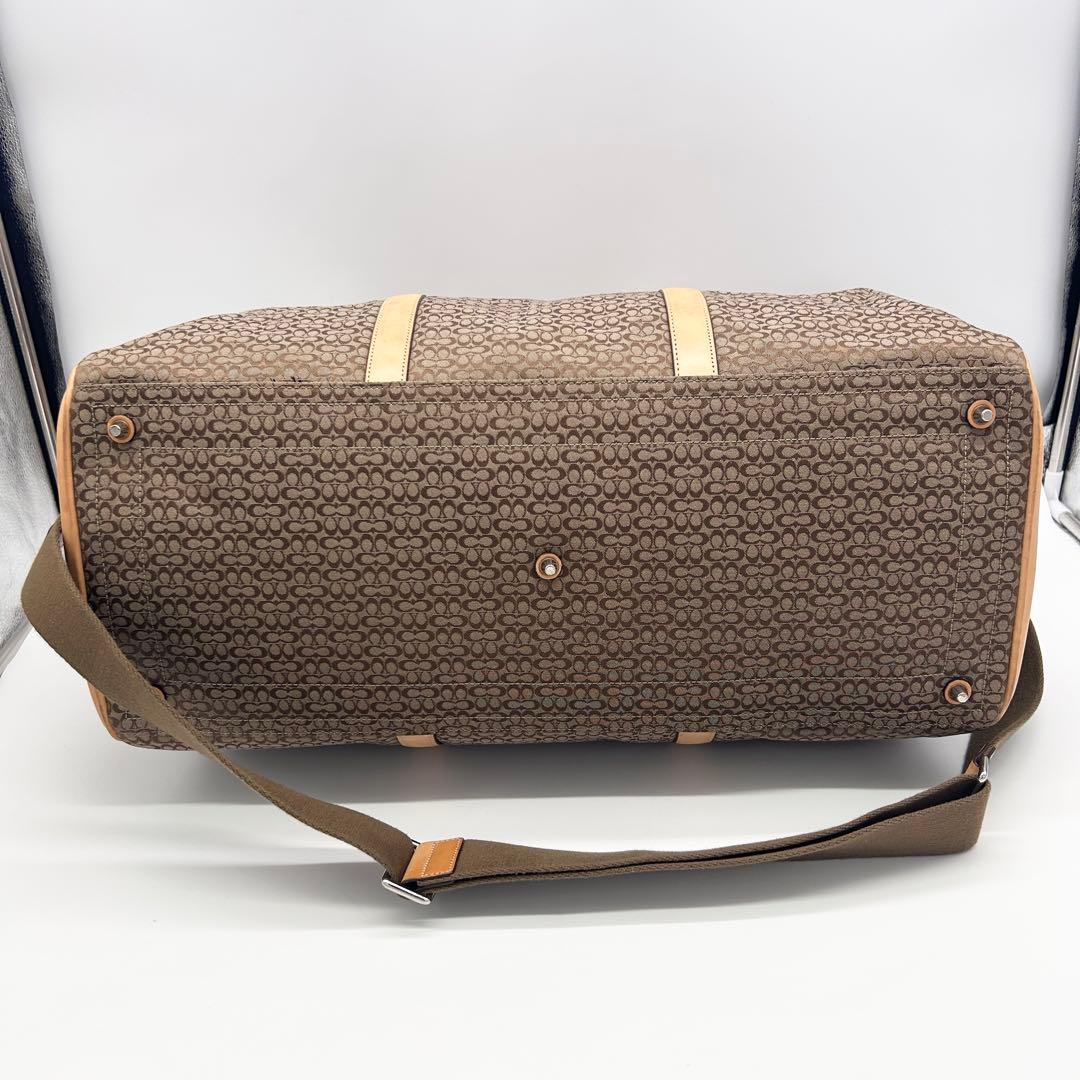 A422【希少 00s】良品 COACH 特大ボストンバッグ 男女兼用 入手困難