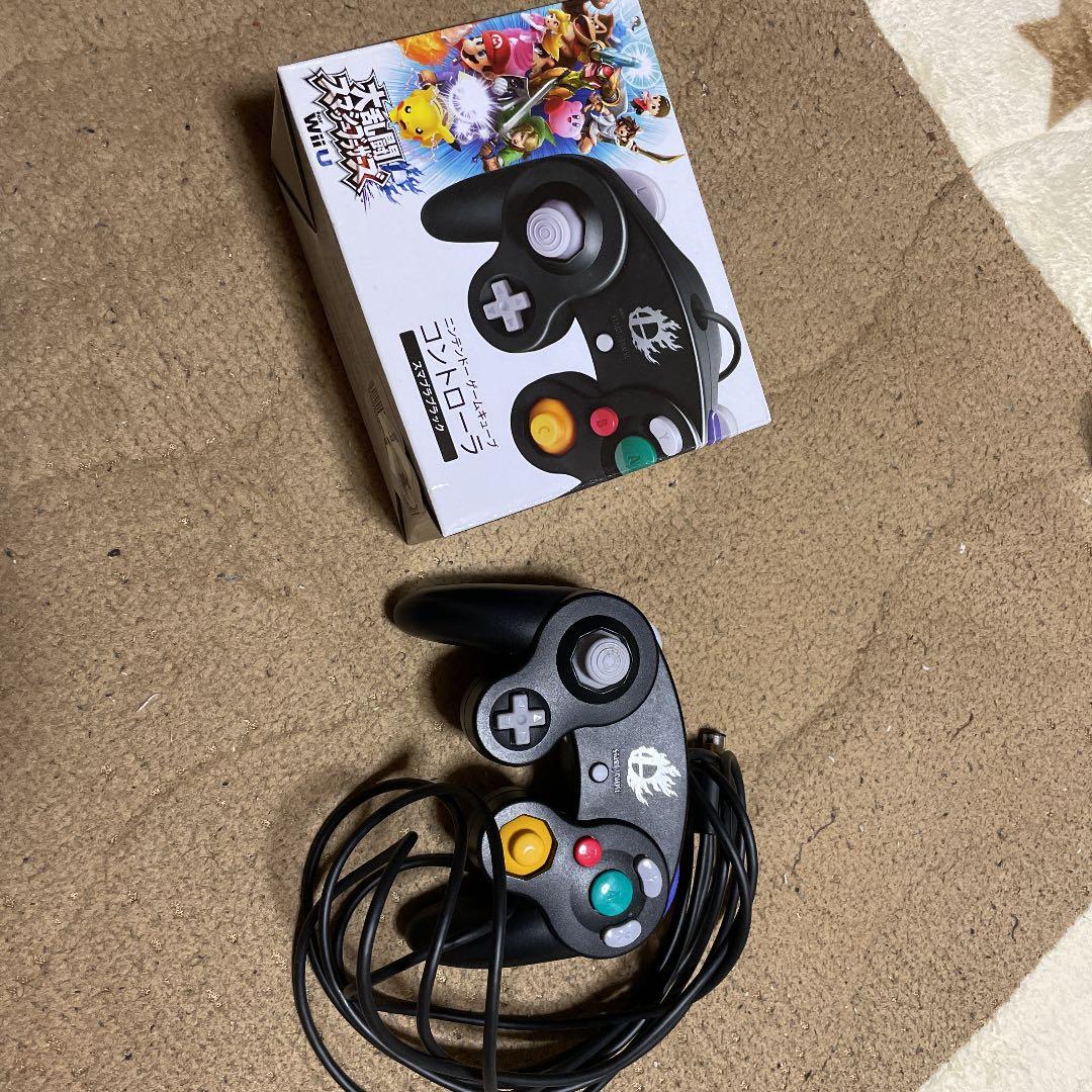 生産終了品　ニンテンドーゲームキューブコントローラ　スマブラブラック