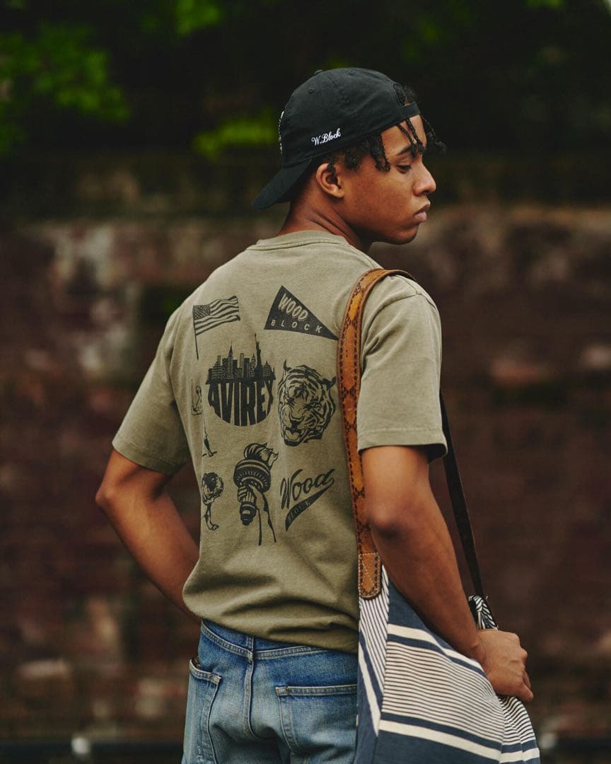 Woodblock avirex Tシャツ チノパン ralph lauren
