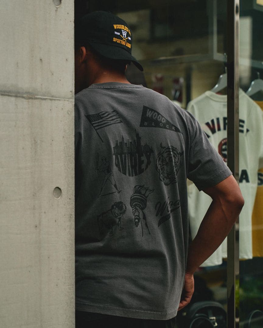 Woodblock avirex Tシャツ チノパン ralph lauren