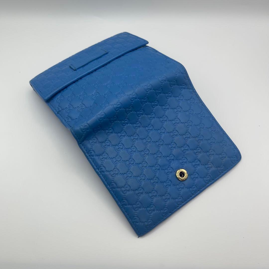 ✨希少✨GUCCI グッチ 二つ折り財布 マイクロシマ GG レザー レアカラー